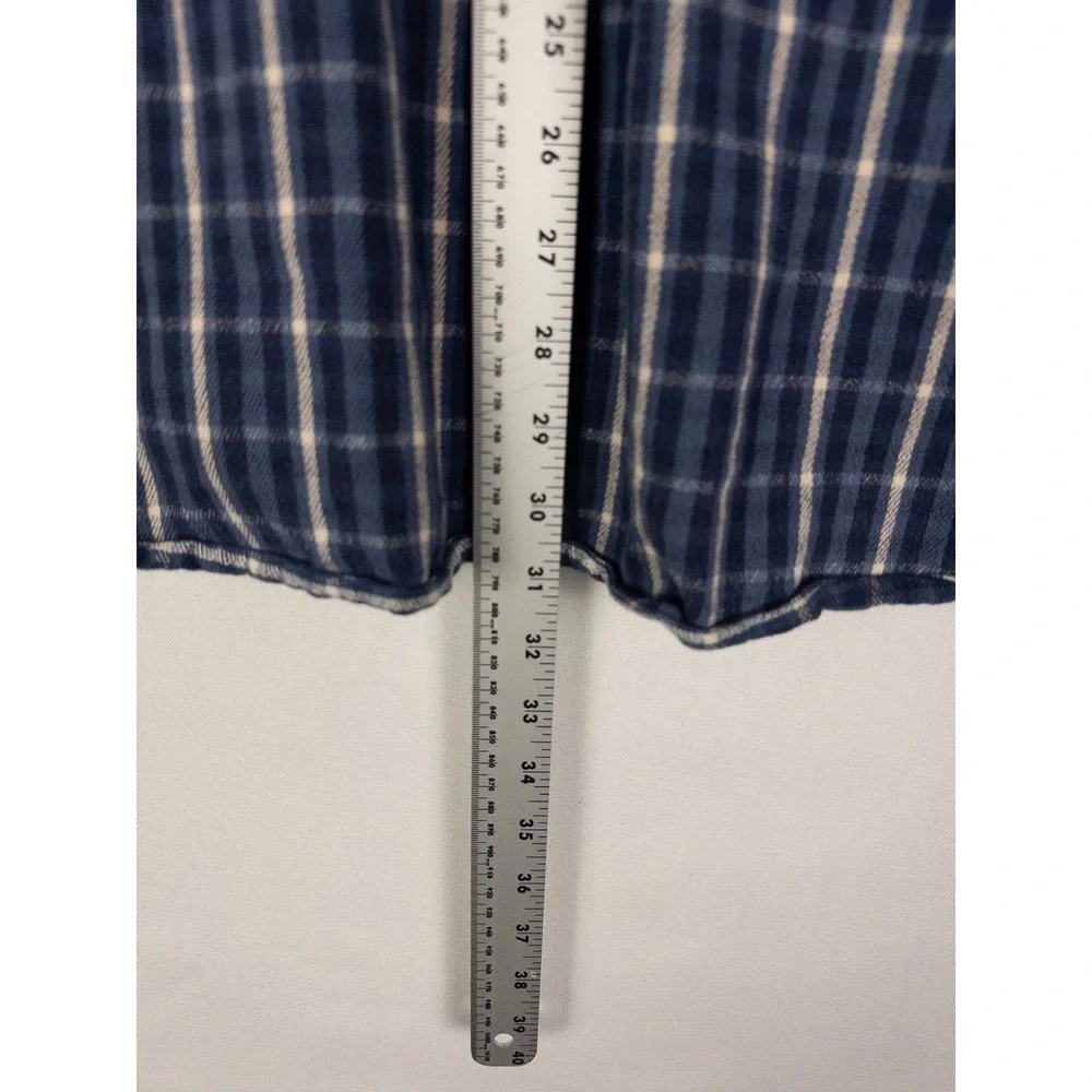 VTG Polo Ralph Lauren Blake Flannel Shirt Mens XL Blue Plaid Outdoor Camp‎